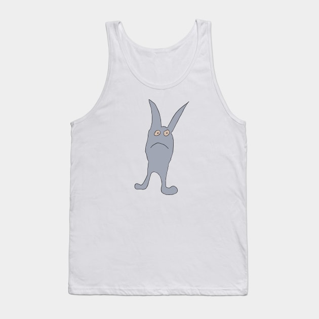 Unhappy Rabbit Tank Top by yezplace